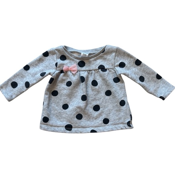 Carter's Other - Carter’s Long Sleeve Polka Dot Top Pullover Crew Sweatshirt - Size 12 Months